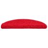 Step Mats 30 pcs. 56 x 17 x 3 cm Red Semi Circular