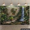 2D Exotic Greenery Pool Portrait Photo Backdrop