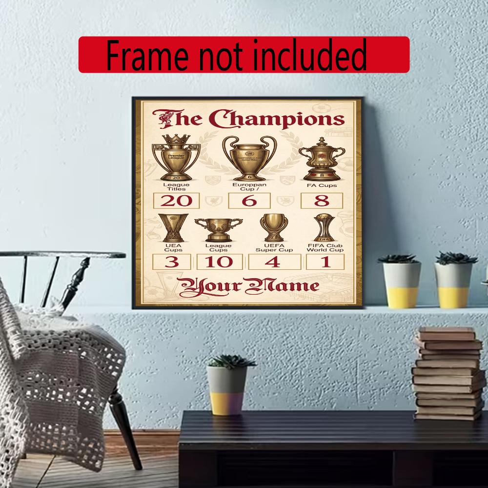 Liverpool Fc Personalized Name Round Diamond Painting Kit Diamond Embroidery Painting Rhinestones Mosaic Frameless Handwork Decoration Arts