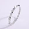 Starry Sky Women's Titanium Steel Bracelet - Non-Fading, Versatile, Full Diamond Stainless Steel, High-End Silver Fashion Accessory