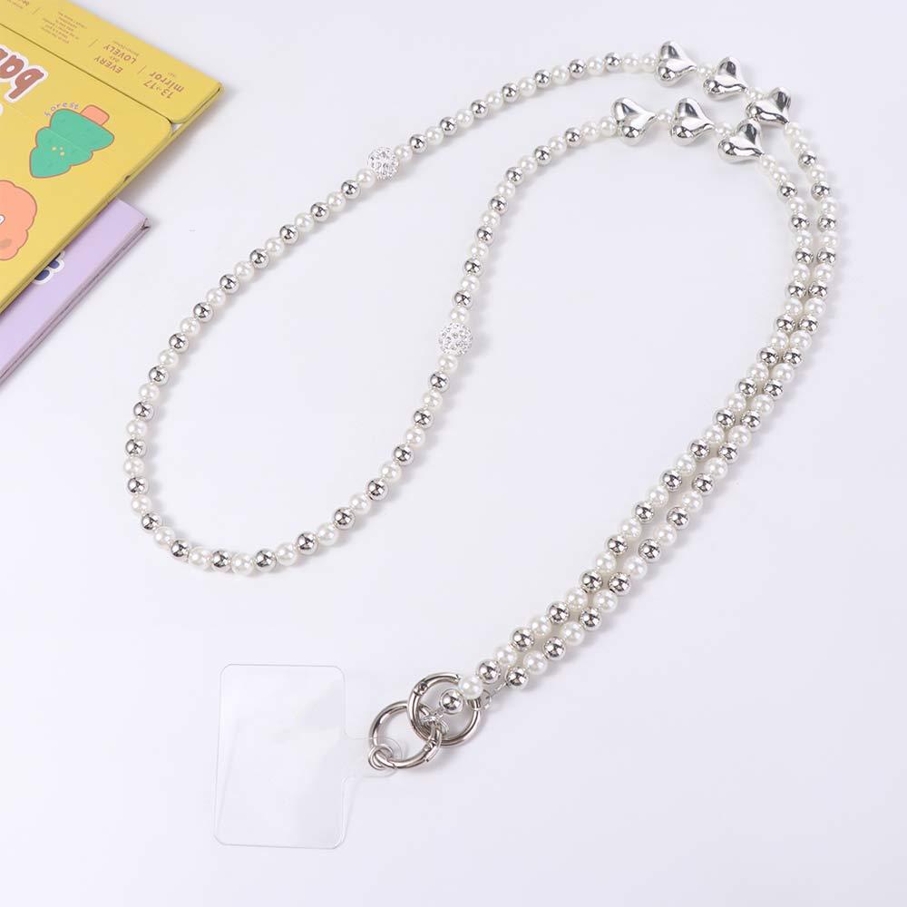 Beaded Crossbody Phone Chain Diagonal Lanyard DIY Mobile Phone Chain  Bag Straps
