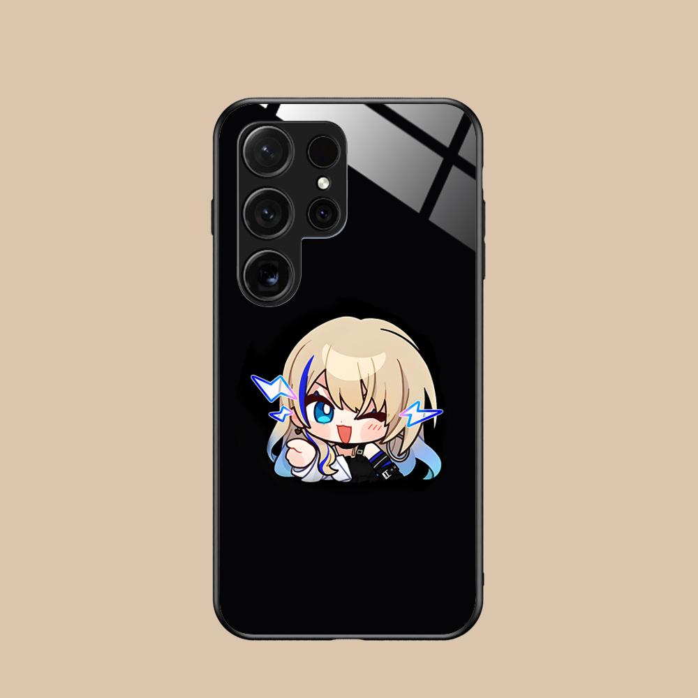 

Стеклянный чехол HSR Serval для мобильного телефона Samsung Galaxy S26 S25 S24 S23 S22 S21 S20 Note20 Plus FE Ultra, цветная крышка Galaxy S26