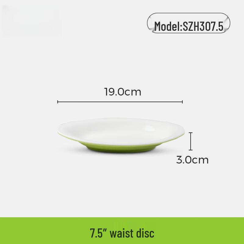 Wuhe Commercial 7.5-inch Anti-Drop Melamine Oval Plate