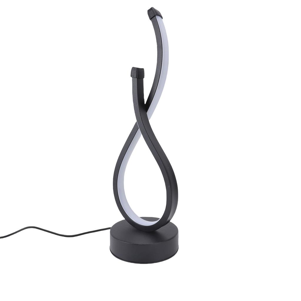 Spiral Table Lamp 3 Colors Dimmable LED Nightstand Lamp for Home Living Room Bedroom Decoration