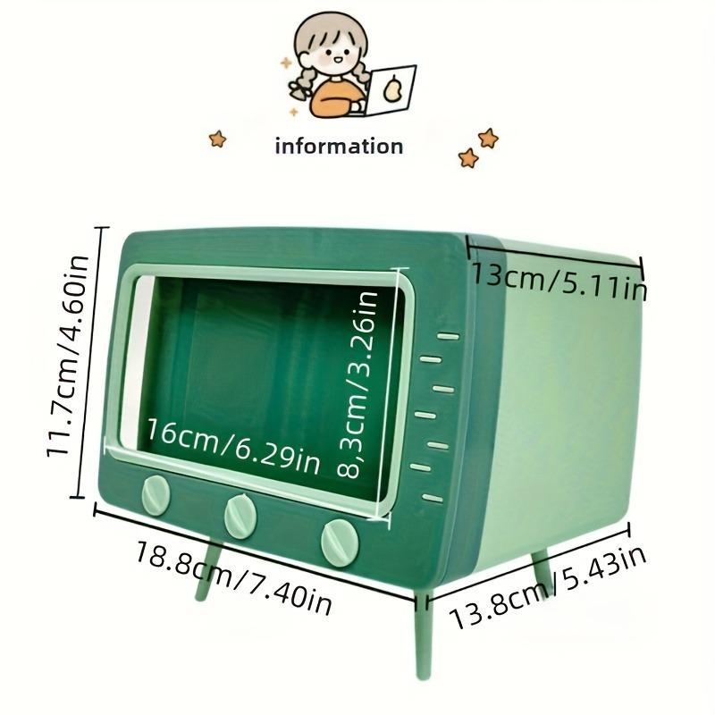 1 Kreativní kreslený TV držák na kapesníky, držák na telefon, dávkovač papíru - Ideální dárek ke Dni otců, Perfektní pro domácnost, dekoraci kancelářského stolu a pokojovou dekoraci
