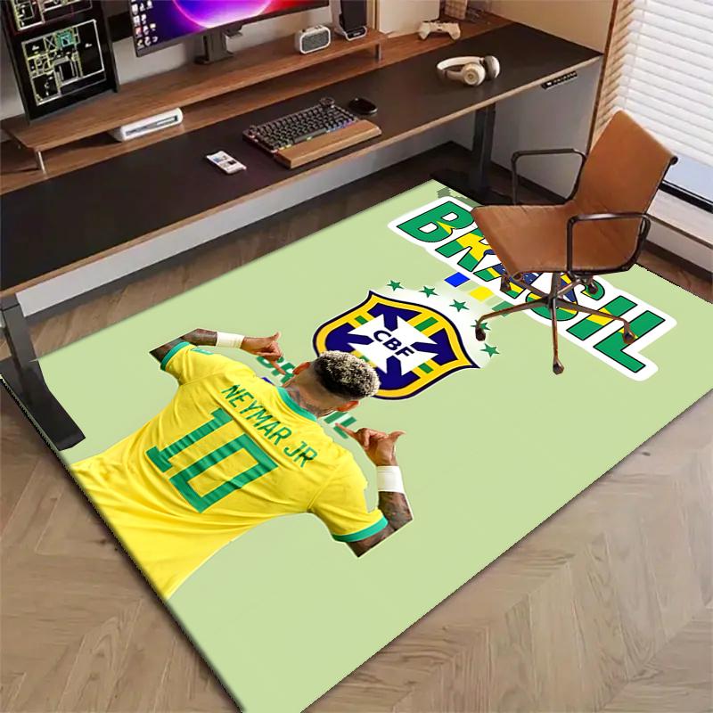 1pc Neymar15 Design Printed Area Rug Carpet for Bedroom Living Room Home Decor Rugs Mat Non Slip Mat Rug for Bedside