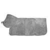 Quick-Dry Pet Hooded Towel Robe Dogs Large Breed Absorbent Coral Fleece Bath Wrap Blue Gray