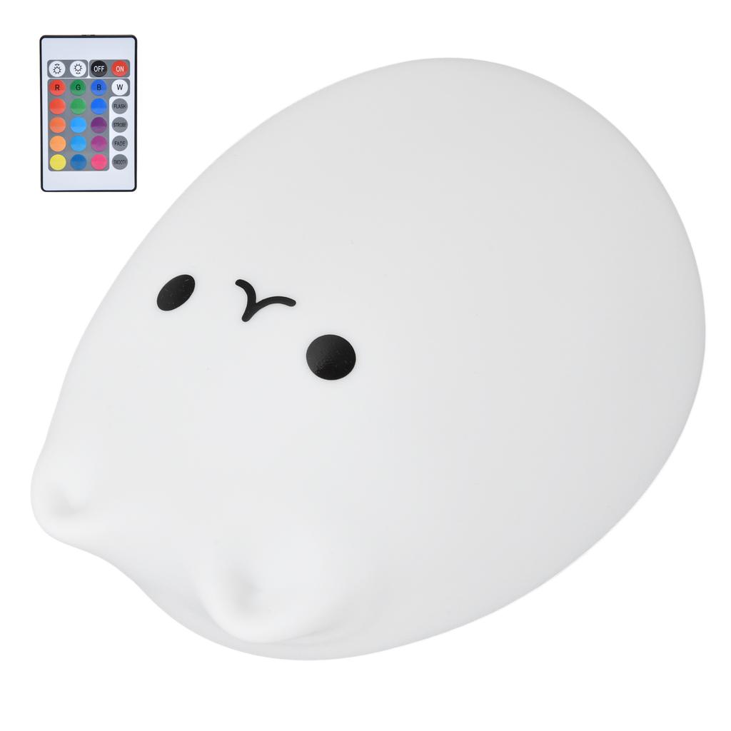 Silicone LED Night Light Remote Control USB Charging Colorful Cat Light for BedroomPopular Cat