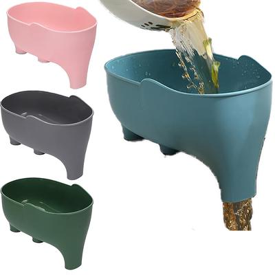 Καλάθι Αποστράγγισης Νεροχύτη Κουζίνας Καλάθι Αποστράγγισης Νεροχύτη Ελέφαντας Κουζίνα Τρυπητό Σουρωτήρι Καλάθι Αποστράγγισης Πολυλειτουργικός Στεγνωτήρας Πιάτων