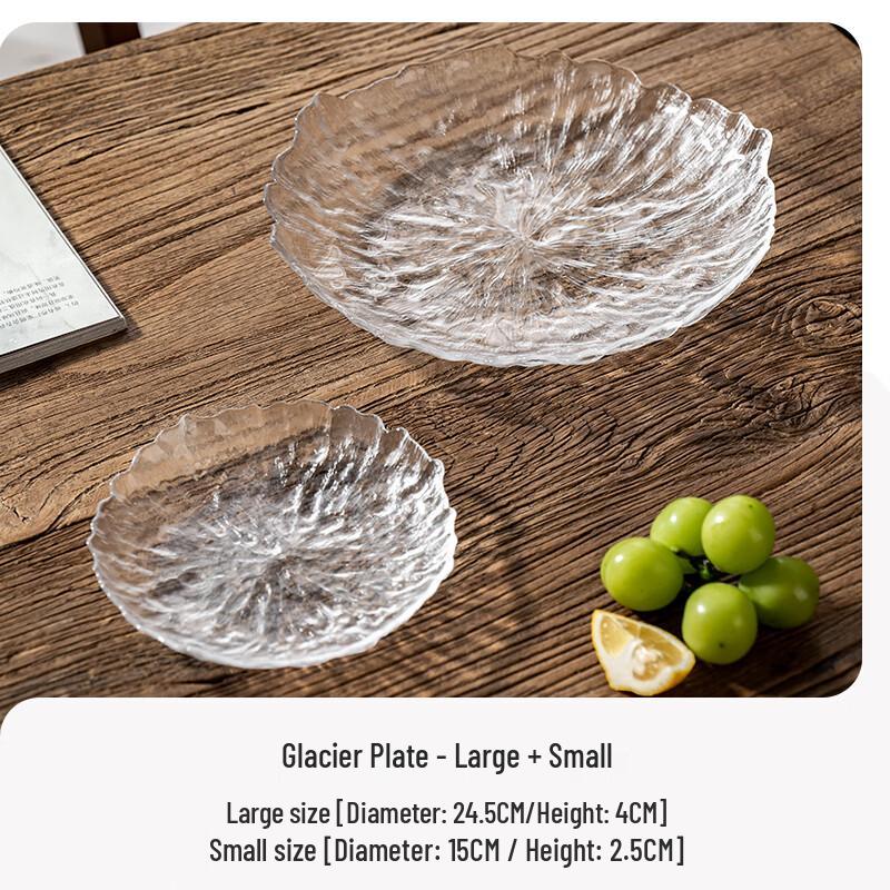 Luxury Crystal Glacier Glass Fruit Plate