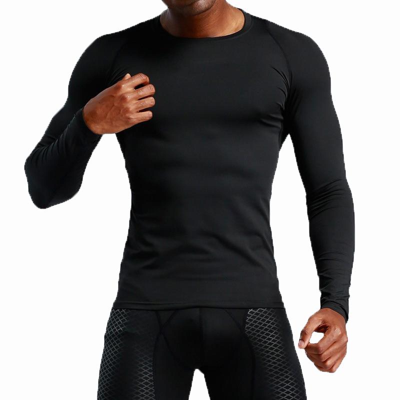 Men's Compression Long Sleeve Shirts Breathable Moisture Wicking Stretchy Athletic Base Layer