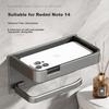 Xinpei Bathroom Tissue Box, Space Aluminum No-Drilling Tissue Dispenser, Toilet Paper Holder, Bathroom Storage Rack
