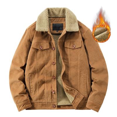 Fashion Turndown Collar Jacket Man Bomber Jacket Mens Windbreaker Thicken Jackets Coat Men's Clothing Casual Tooling Jacket