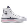 Converse Chuck Taylor All Star Lift Platform High Retro Denim Women Sneakers White Red Obsidian A03961C