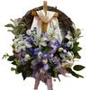 Easter Wreath 45CM Vibrant Artificial Flower Wreath Front Door Decor for Indoor Outdoor