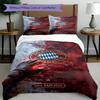 3pcs Duvet Cover Set (1*Duvet Cover + 2*Pillowcase, Without Core), FC Bayern Munich Print Bedding Set, Bedroom Decor, All‑Season, Gift