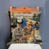 Edouard Manet World Famous Oil Painting Olympia Young Girls The Lunch Impressionism Sofa Pillow Case Gallery Art Cushion Cover