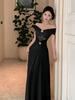 Muse Fan Premium Sexy Tube Top Dress High-end Temperament Waist Shoulder Banquet Dress Long Dress