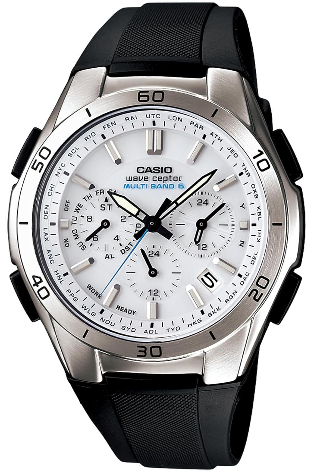 CASIO WAVE CEPTOR Наручные часы Внутренний оригинальный продукт Радио-солнечные WVQ-M410-7AJF Мужские Белые