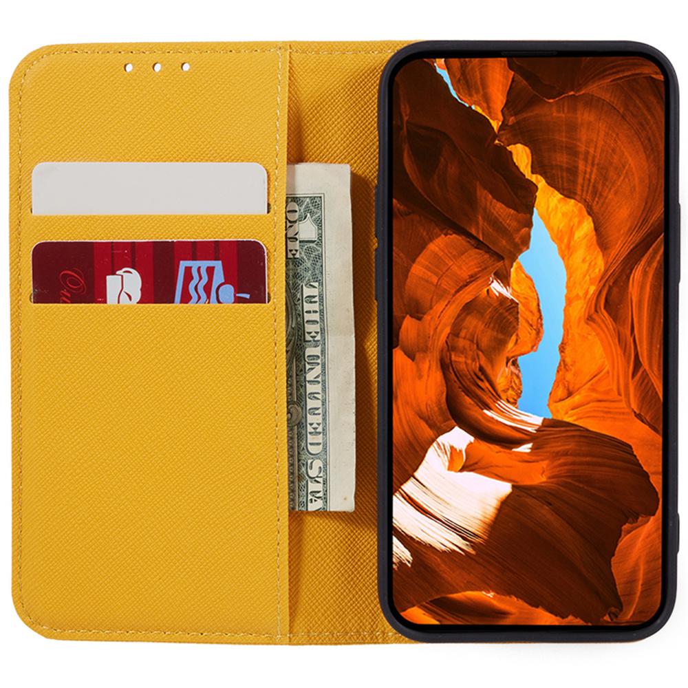 For iPhone 17 Air Case Cross Texture Leather Phone Cover Hidden Magnetic