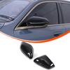 Bright Black Side Mirror Cover Caps for BMW 5 7 I5 I7 Series G60 G61 G68 G70 M5 G90 2024 2025 Car accessories Left Hand Drive