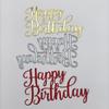 Happy Birthday Metal Cutting Dies for DIY Scrapbooking Album Paper Cards Decorative Crafts Embossing Die Cuts