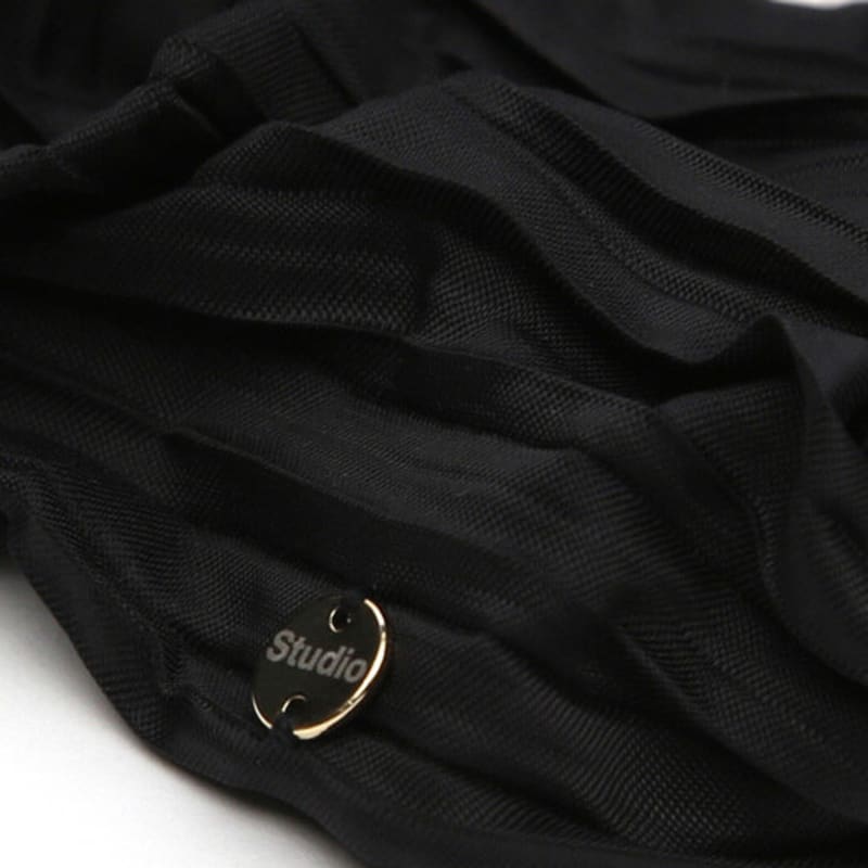 UNDERCONTROL studio SCRUNCHIE / JEWEL / PLEATS / BLACK
