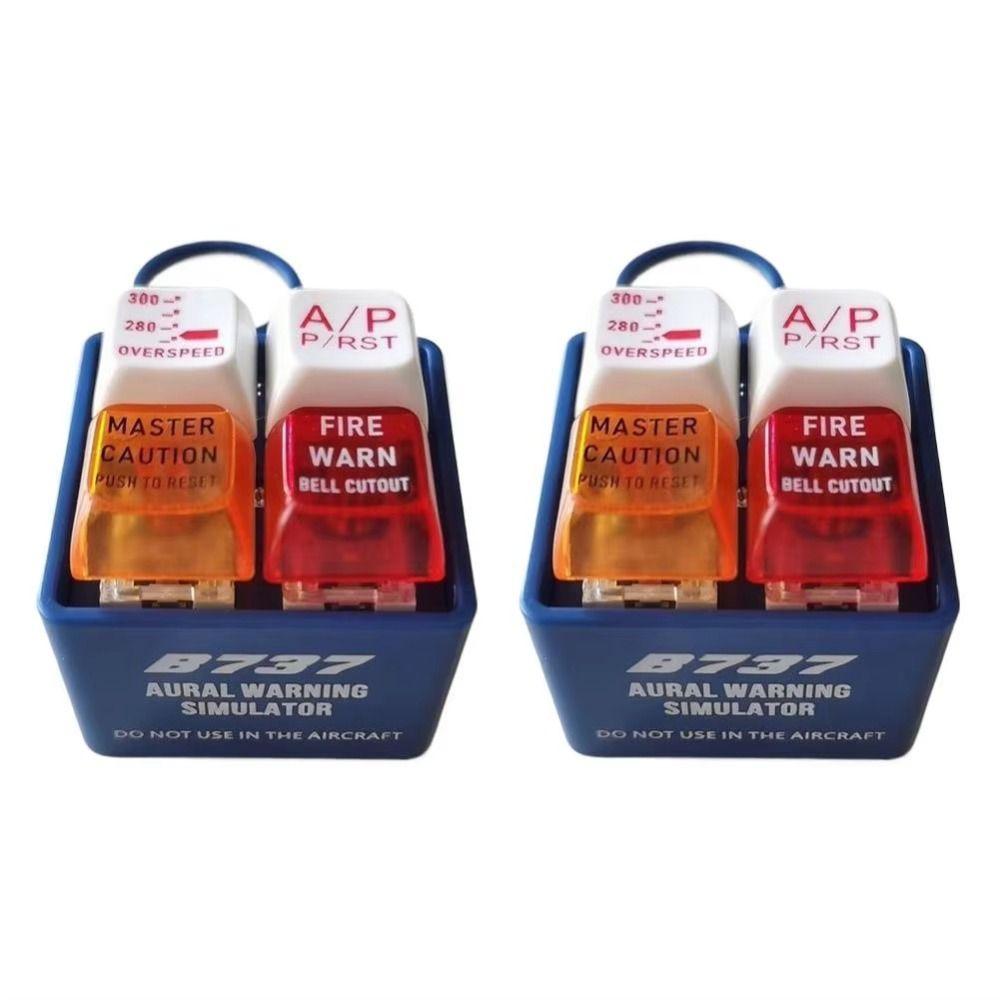 Pass The Time Warning Sound Simulator Airplane Emergency Alert Keychains For Aviation Enthusiasts