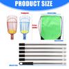 Fruit Picking with Basket, Apples Picking Tool Adjustable Rod Long Handle Avocados Grabber Tree Fruit Catcher for Harvesting