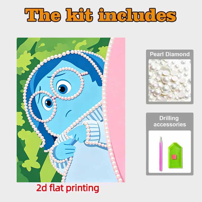 Disney Pearl Painting Pearl Aesthetics for Beginners and Adults, DIY Pearl Diamond Art Painting Kit for Home Wall Decor Gifts