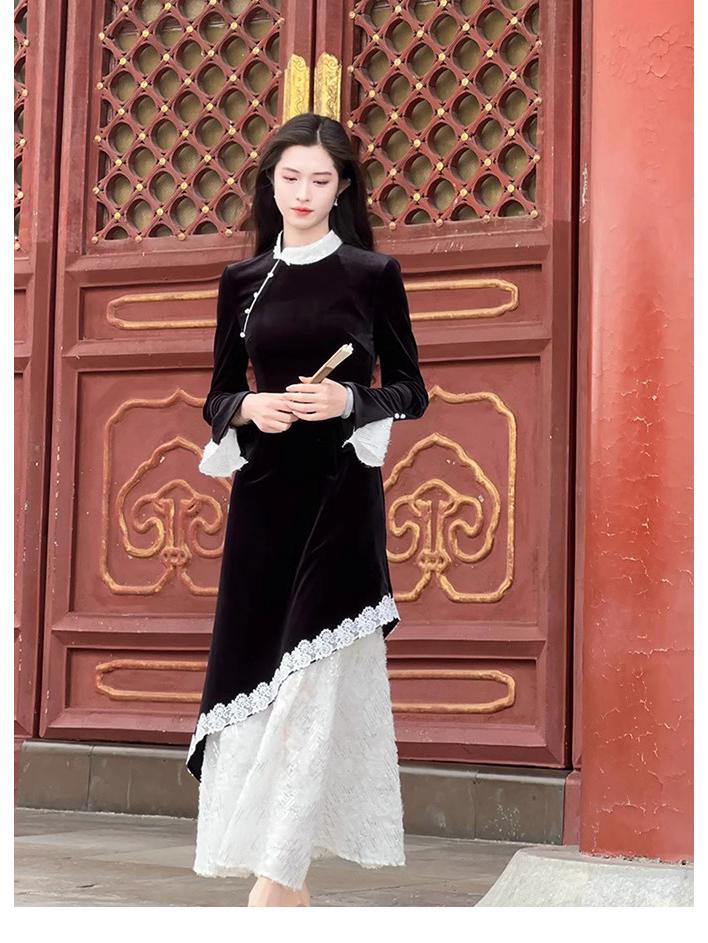 Spring Fashion Modern Chinese Cheongsam Dress - Plus Size