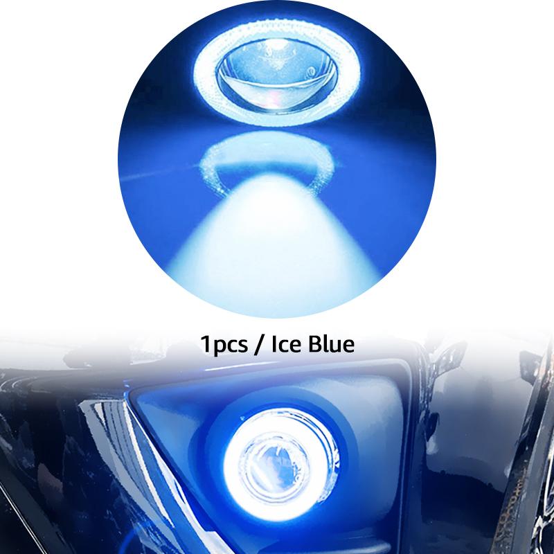 2 Stück 2,5" 3,0" 3,5" 64mm 76mm 89mm Projektor COB LED Auto Nebelscheinwerfer 6500K Halo Engelaugenringe Tagfahrlicht Weiß 12V Nebelschlussleuchte