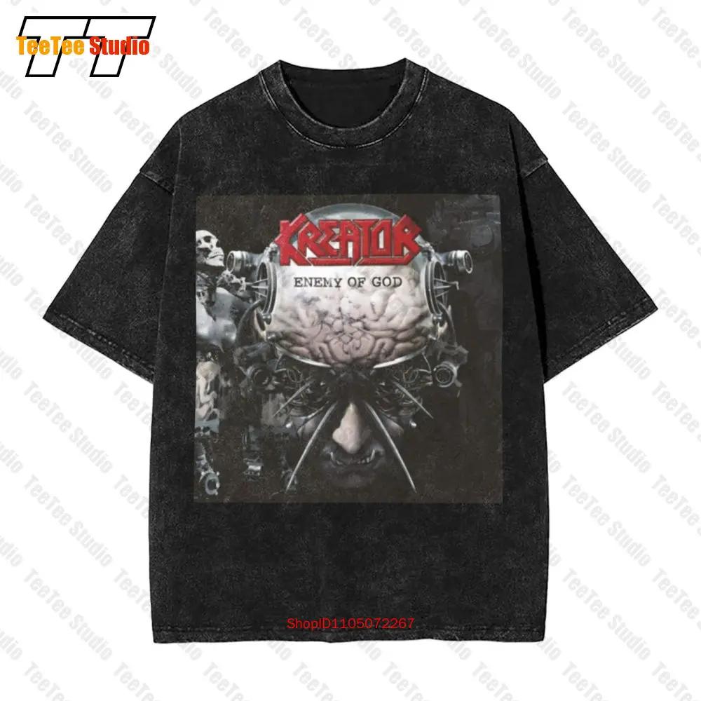New Dtg Dtf Vintage Oversized TShirt Kreator Enemy Of God Size XF S