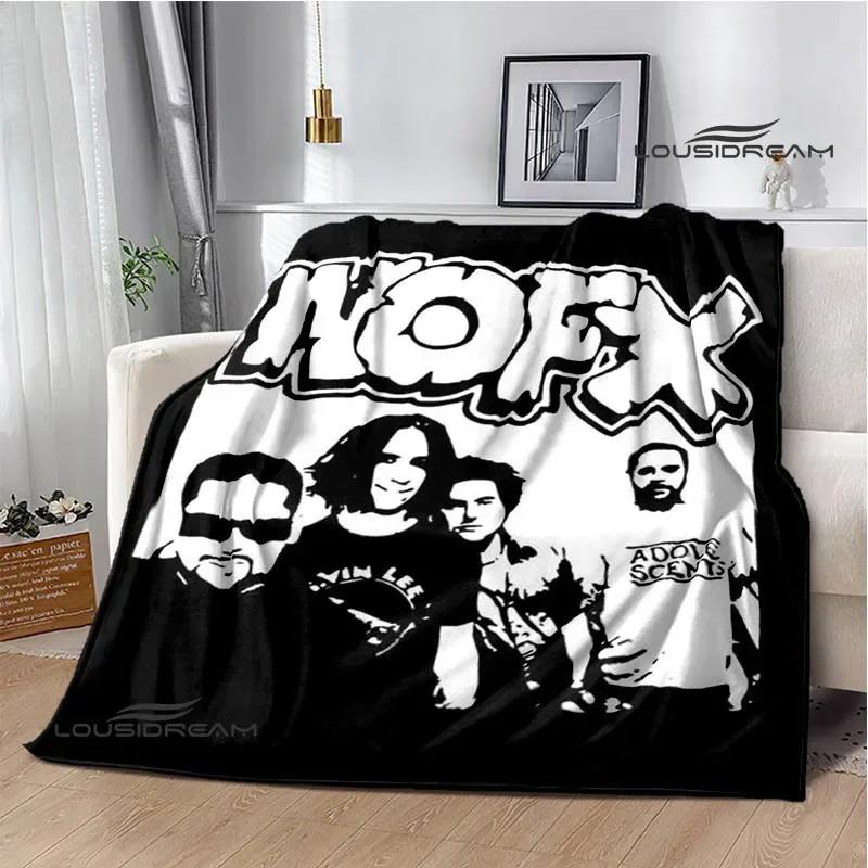 Punk band N-NOFX Retro printed blankets children's warm blanket soft and comfortable blanket home travel blanket birthday gift