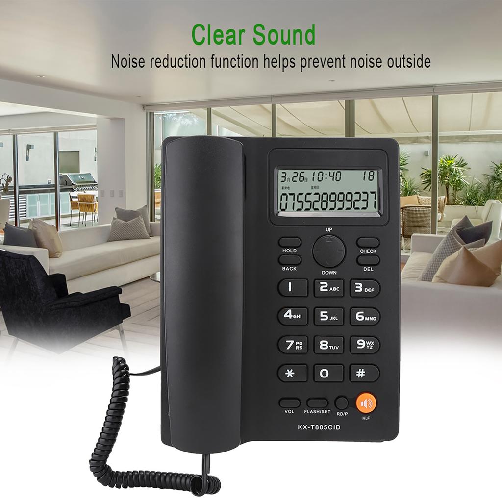 Kx-T885Cid Anrufer-ID Telefon Anrufer-ID Telefon Freisprechen Anrufe Zuhause El Festnetztelefon Englisch