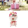 Plush Bouquet Toy Cute Cartoon Style Bright Colors Led String Light Stuffed Animals Bouquet For Birthday Valentine'S Day