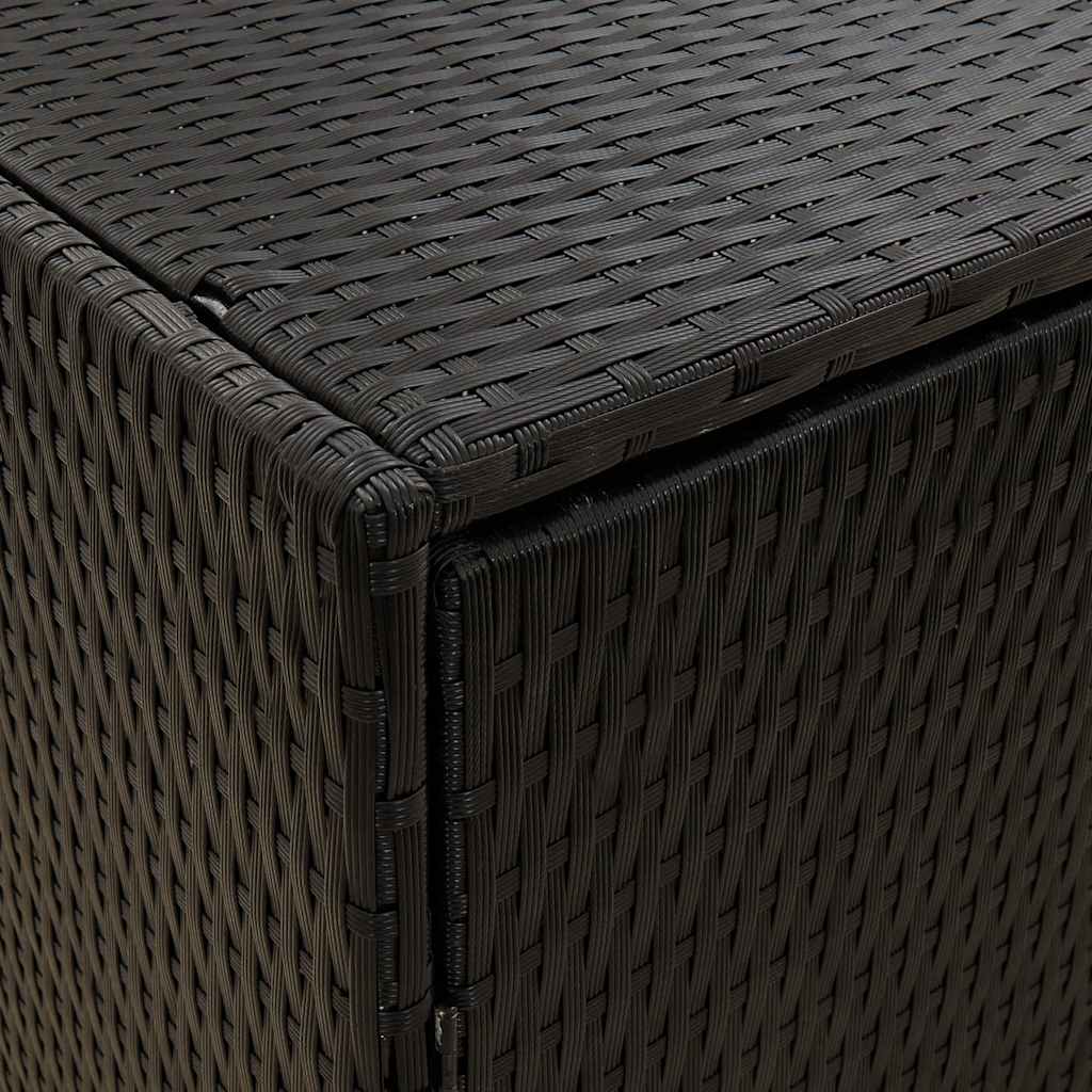 Vidaxl Gartenschrank, Schwarz, 198X55,5X80 Cm, Polyrattan