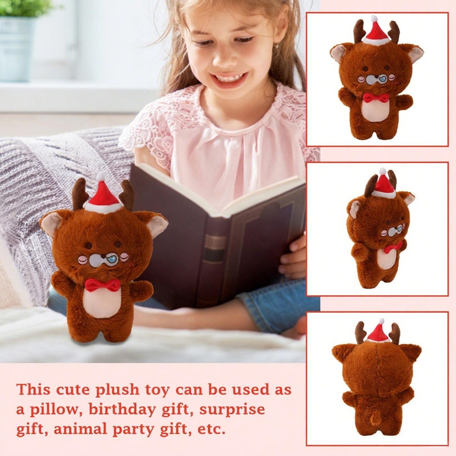 

Милые плюшевые игрушки Оленята, Мягкие игрушки-подушки, Милый подарок на день рождения для друзей и детей, Украшение для дома One Size