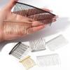 6pcs 10/12/15/20/30 Teeth DIY Metal Hair Comb Claw Hairpins for Wedding Jewelry Making Handmade Comb Base Bridal Hair Accessorie
