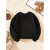 Kids Sweatshirt Creative Letter Pattern Stylish Casual Round Neck Sweatshirt Suitable for Everyday Parties, Vacations, And Gifts