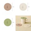 Set of 3 with Teaspoon Holder Silicone Cup Covers Round Hot Cup Lids Cute Mugs Lids  Coffee Tea