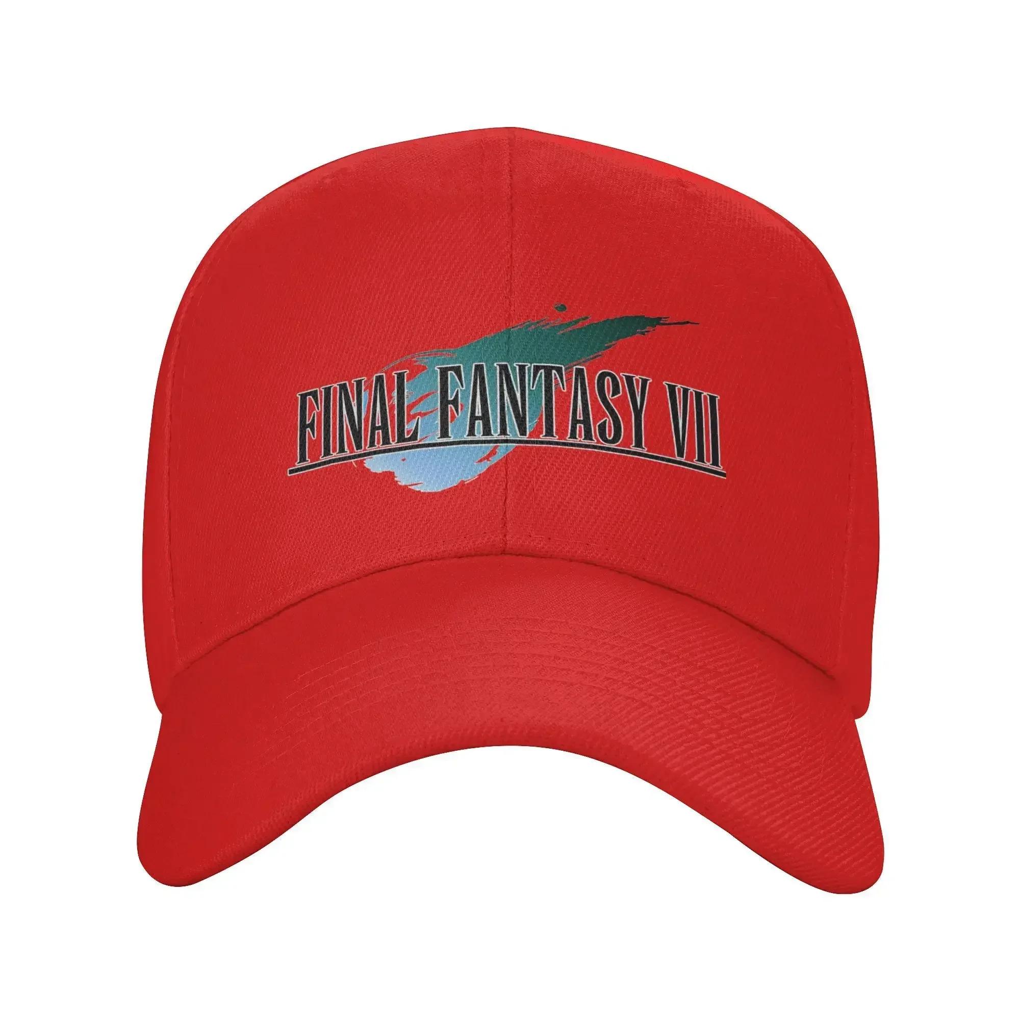

All Season Final Fantasy VII Logo Baseball Cap Merchandise For Men Women Leisure Game Trucker Hats Adjustable Adjustable