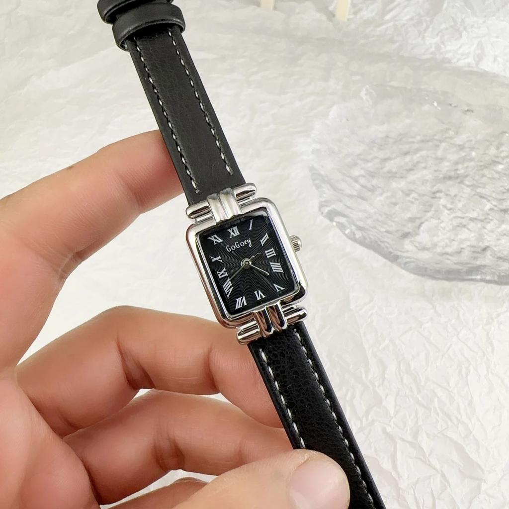 Luxury Brand Women Roman Dial Quartz Watch Leather Strap Wristwatches Dropshipping Relojes Para Mujer New Year Christmas Gifts