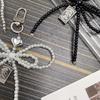 1Pc Camera Bag Key Chain Jewelry Gift Decoration Korean Cute Bow Pearl Phone Pendant Chain Charm Strap Phone Accessories