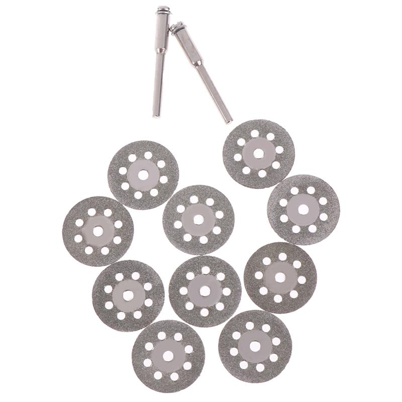 10Pcs Diamond Cutting Wheel Saw Blades Cut Off Discs Set For Rotary Tool
