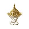 Gold Metal Light Luxury Incense Burner Mini Small Handheld Aromatherapy Burner Home Decoration