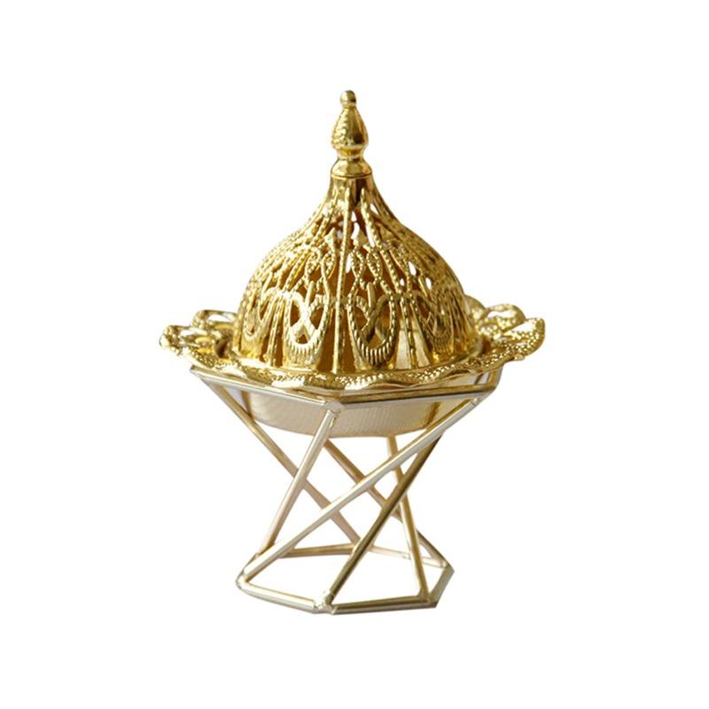 Gold Metal Light Luxury Incense Burner Mini Small Handheld Aromatherapy Burner Home Decoration