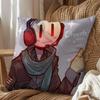 Game Henry Stickmin Collection Pillow Case Square DoubleSided Printing Short Plush Sofa Cushion Cover Bedroom Bedside Pillow