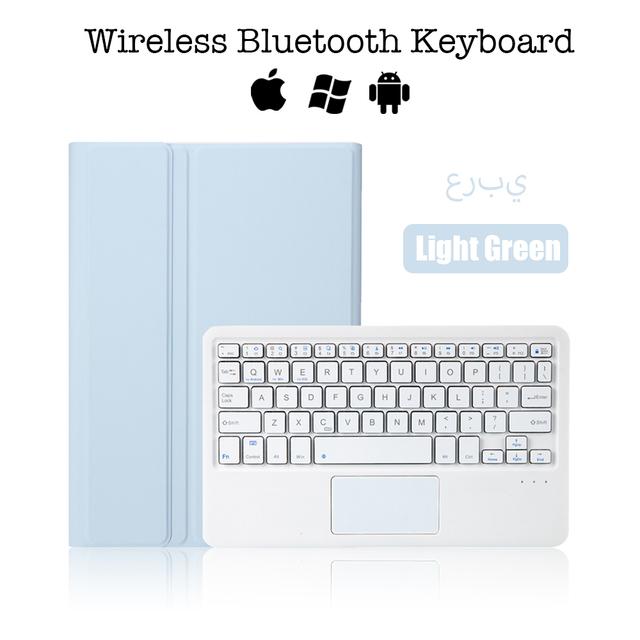Wireless Portable with Pencil Stand Bluetooth Touchpad Keyboard Case for Samsung Galaxy Tab S8 11 2022 Tablet Protective Cover