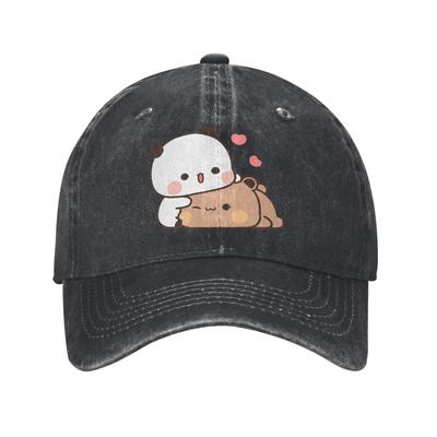 Summer DuDu Bear and BuBu Pandas Baseball Cap Sun MoUnisext Sun Visor Washed Trucker Hat UnisexTeens Cool Gym Baseball Caps